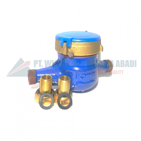 WATER METER CALIBRATE 1/2 INCH  Brand : CALIBRATE Type : LXSG Multi-Jet Vane Wheel Size : 1/2 inch DN15 Transitional Flow (Q2) : 0.050 m³/h Min. Flow (Q1) : 0.031 m³/h Min. Reading : 0.00005 m³ Max. Reading : 99,999 m³