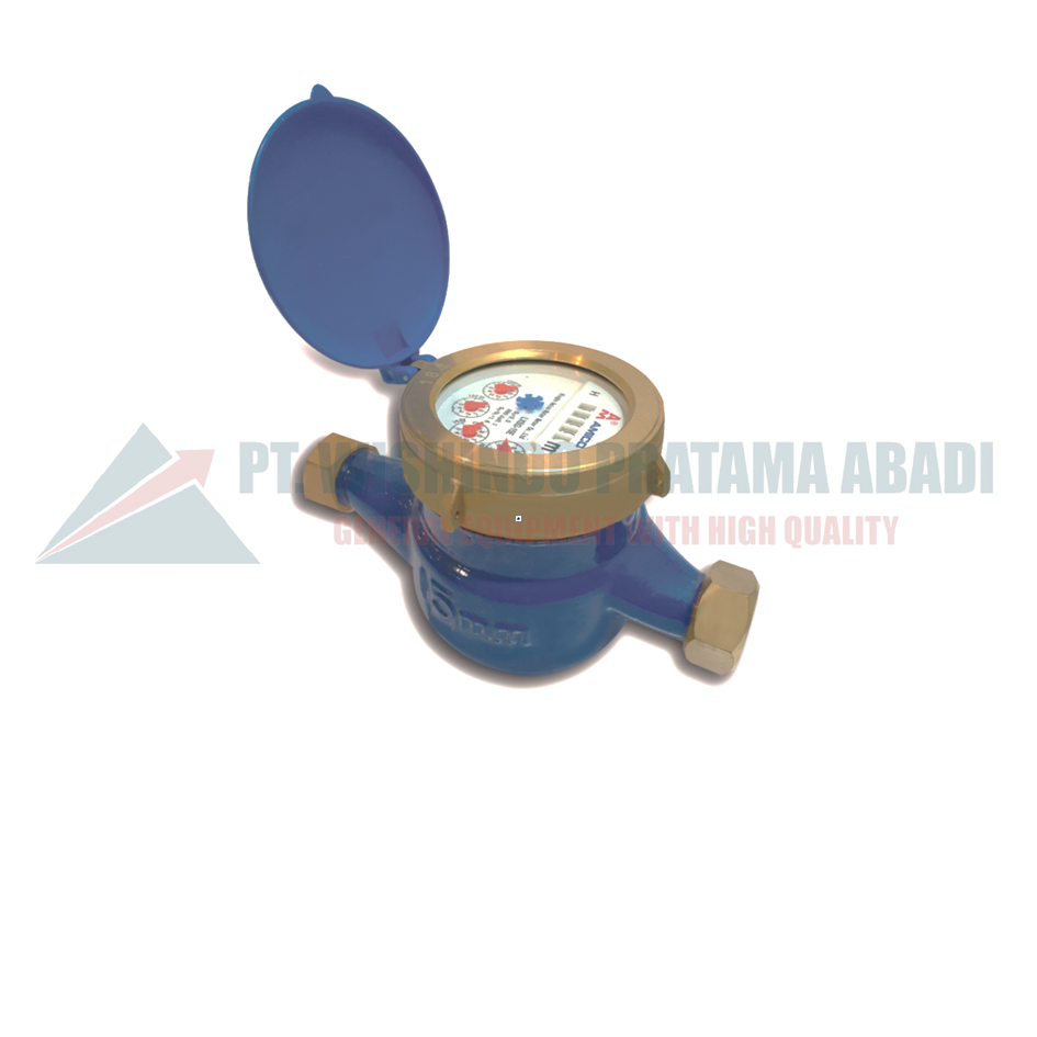 WATER METER AMICO 1/2 INCH TYPE LXSG-15E - MULTI JET Water meter adalah alat ukur yang digunakan untuk mengukur kapasitas atau volume air. Cara perhitungan water meter adalah dengan menggunakan turbin (baling-baling) atau sensor
