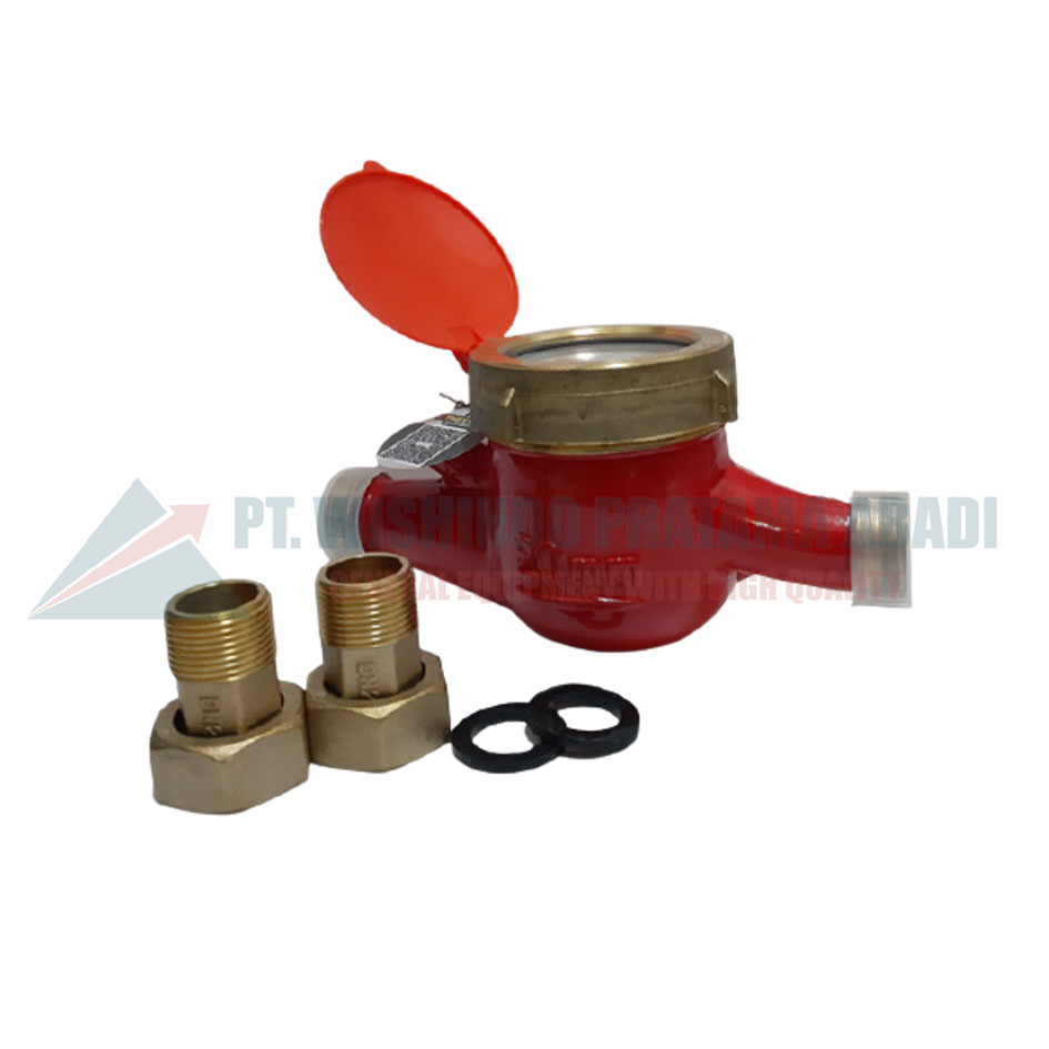 WATER METER SHM MULTI JET BRASS ¾ INCH HOT 90° C - METERAN AIR PANAS DN20 shm-multijet-brass-dn20