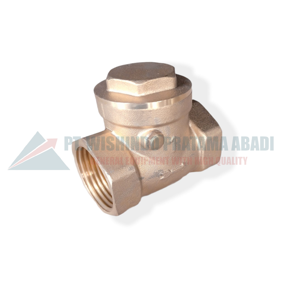thumbnail image 2 of Uxcell 1/2 Inch NPT Female Foot Valve, 2Pcs Brass Female Threaded Backflow Preventer Check Valve 2 of 13